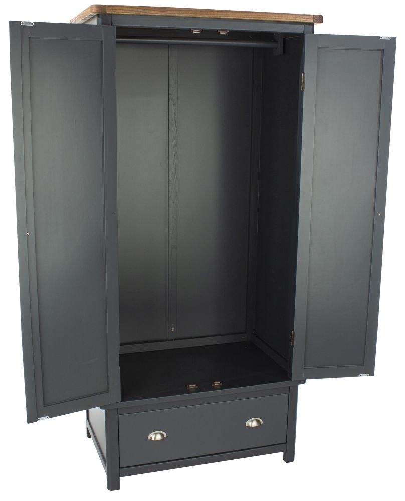 Product photograph of Dunkeld 2 Door 1 Drawer Wardrobe from Choice Furniture Superstore.